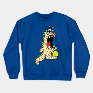 yellow Dinosaur of Love 2 Crewneck Sweatshirt